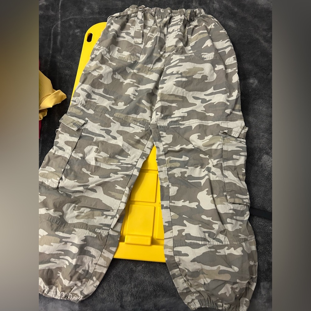 Rachel Paige Gray Cargo Pants